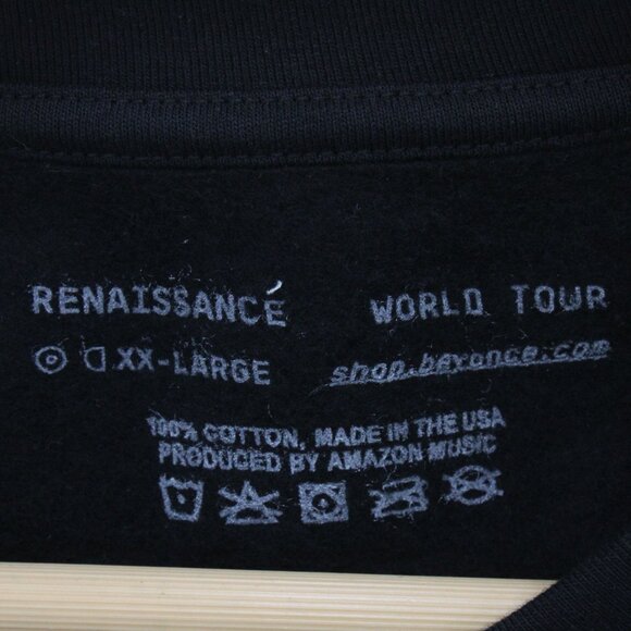 Beyoncé Crewneck Sweatshirt Mens 2XL Black Official Renaissance World Tour Merch - Picture 6 of 9